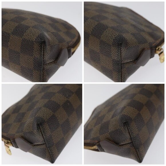 LOUIS VUITTON Damier Ebene Pochette Cosmetic PM Pouch N47516 LV Auth KD039 - Picture 15 of 15